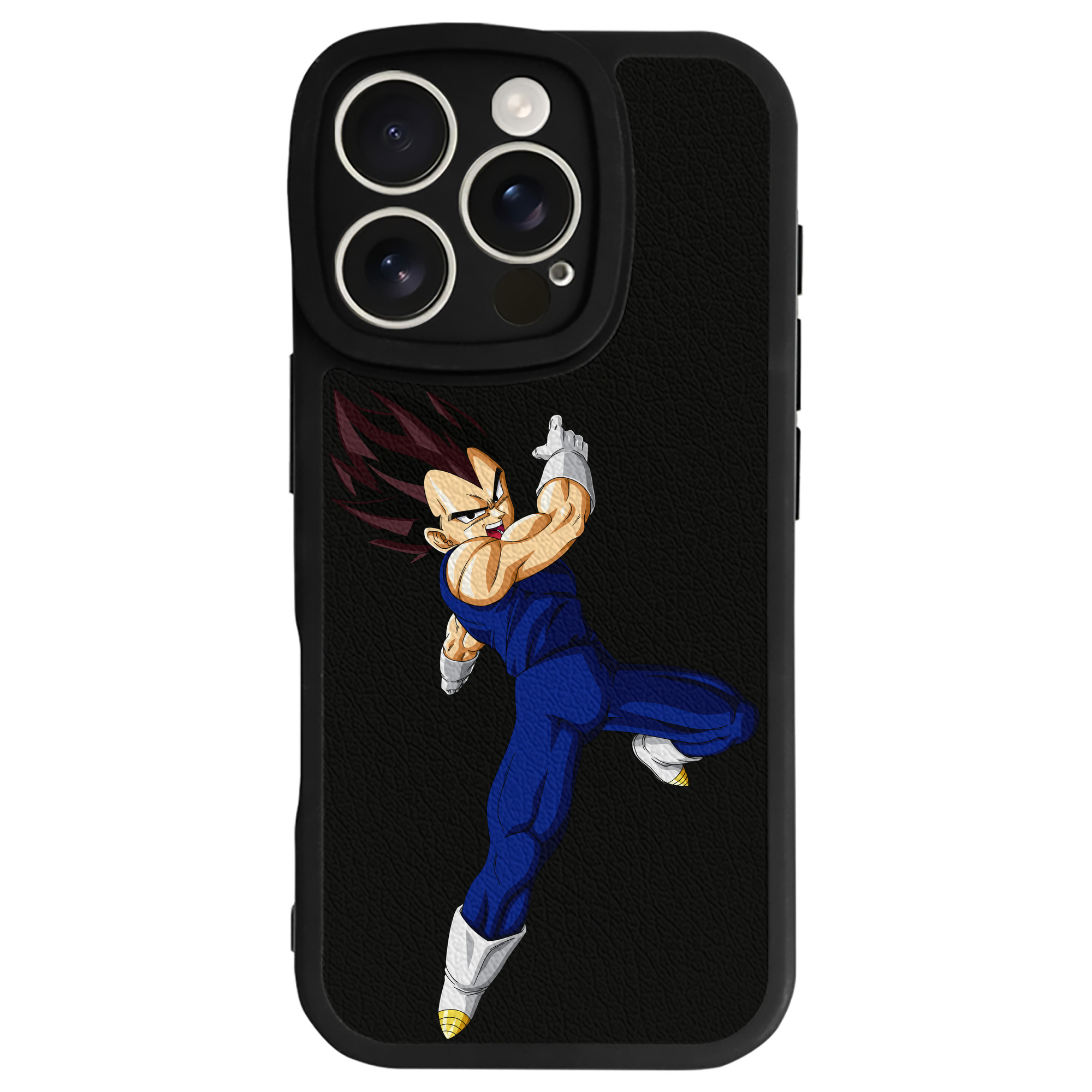 （画像用） ドラゴンボール ベジータ四世（Bejīta Yonsei）DRAGON BALL Vegeta IV 【iPhone 16シリーズ対応】シリコンスマホケース（レザー調） 材質：シリコン